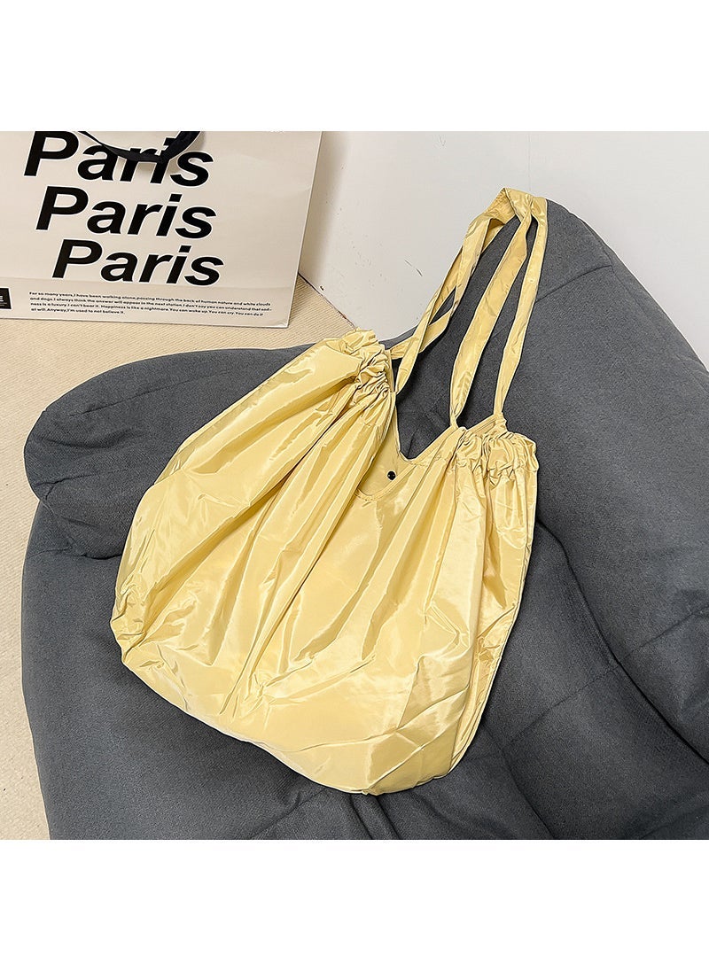 Generic Vintage INS Folding Eco-friendly Shopping Tote Apricot 
