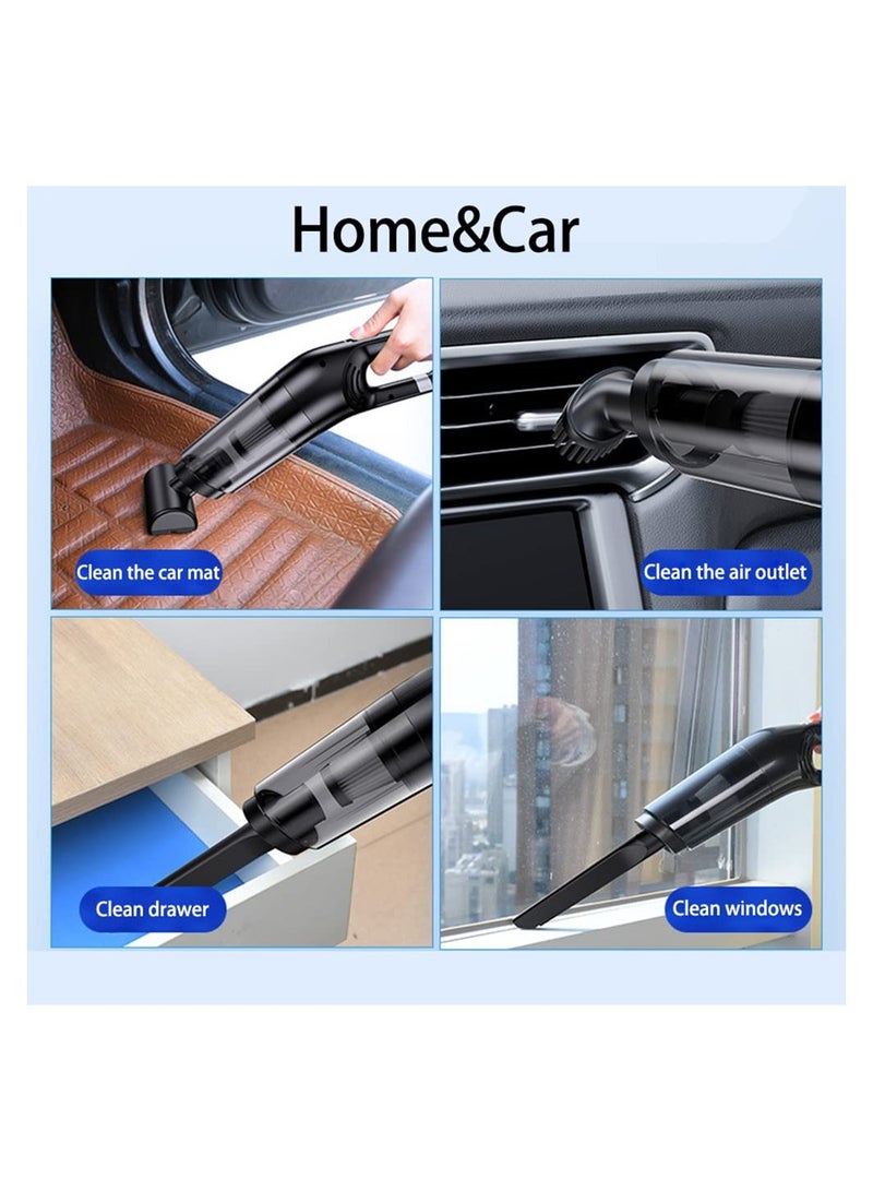 Cordless Handheld Car Vacuum Cleaner, 10000Pa Mini Hoover, Lightweight Rechargeable, 3-in-1 Sucking, Blowing & Pumping Tool for Home & Car Cleaning, Ideal for Pet Owners. - Image 5
