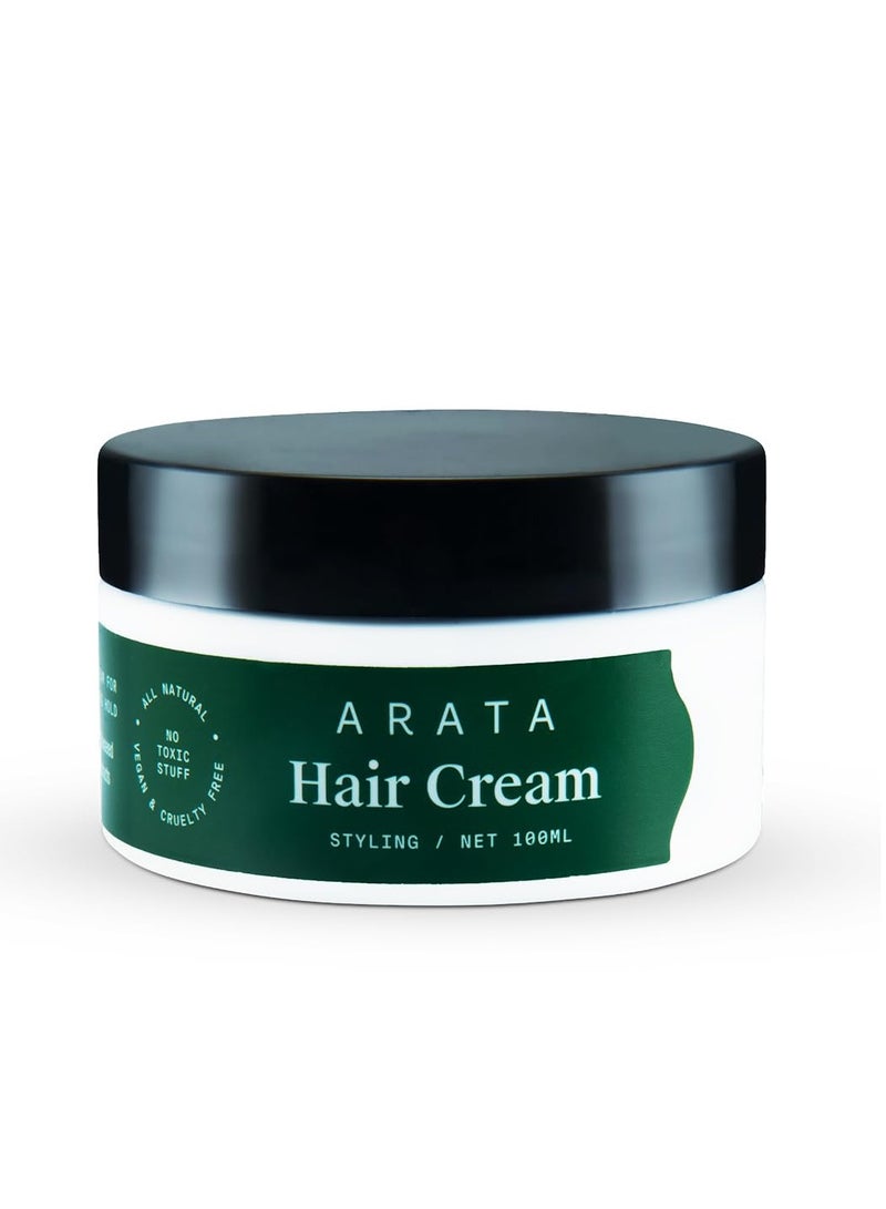 أراتا كريم أراتا لتصفيف الشعر (100 غرام) | مناسب لجميع أنواع الشعر | يُعزز ترطيبه | يُقلل من التجعد ويُعالج الشعر المتطاير | يُضيف ثباتًا ناعمًا وتحكمًا - Image 1