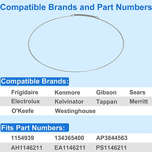 Dinghosen 134527100 Washer Boot Spring Clamp for Frigidaire Electrolux Washer Parts, Washing Machine Door Boot Seal Retaining Ring for Frigidaire Washer Parts, Prevents Water Leaks Stainless Steel - Image 2