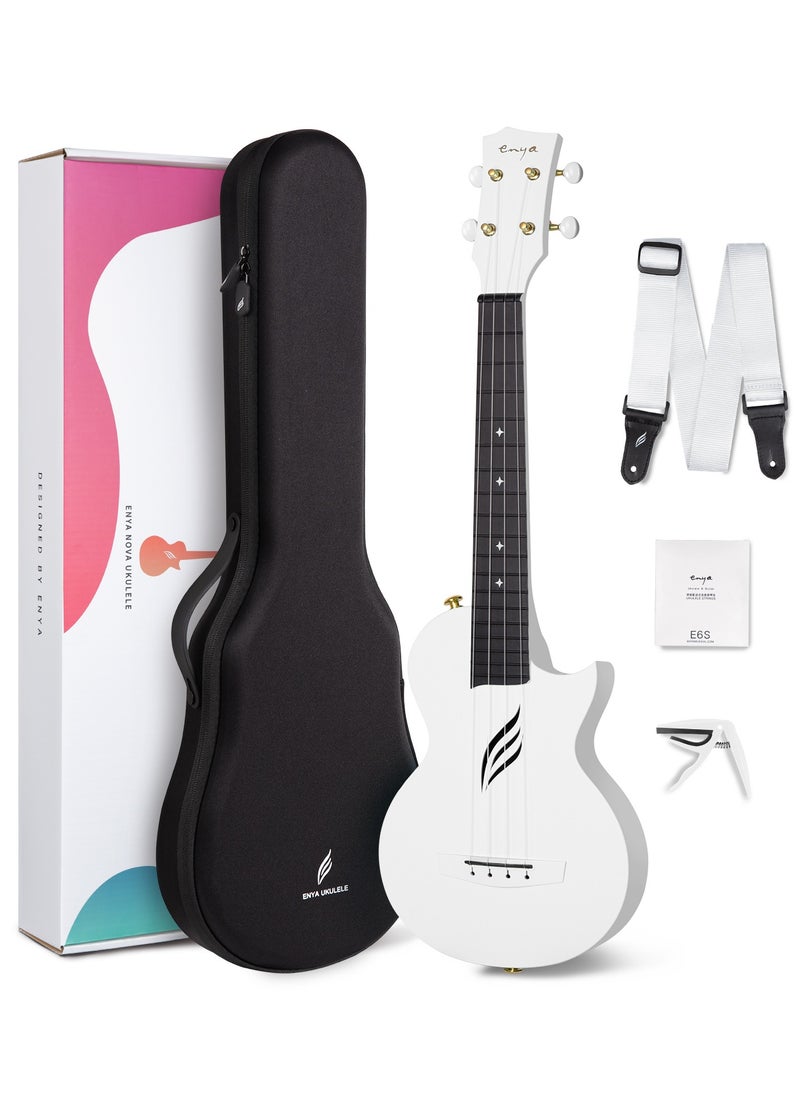 Enya Concert Ukulele Nova U 23’’ Carbon Fiber Travel Ukulele with Beginner Kit includes case, strap, capo and strings - pzsku/Z46325E10E8DC5AA8AE19Z/45/_/1696888025/3dc06bfe-5eeb-4ca2-a61d-921a7340ee34