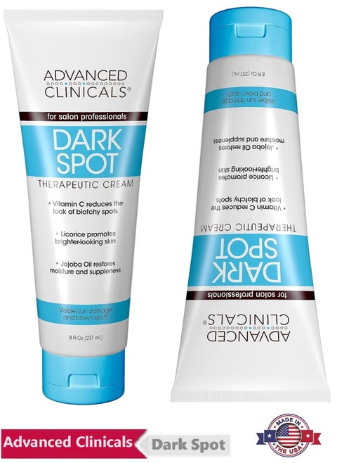 Advanced Clinical Dark Spot Cream is a powerful formula with a size of 237 milliliters