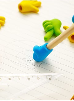 KASTWAVE Pencil Erasers, Rubber Pencil Top Erasers Funny Pencil Eraser Toppers Rock Paper Scissors Erasers Pencil Top Erasers Cap Studying Supplies for Kids Students Teachers  - Image 5