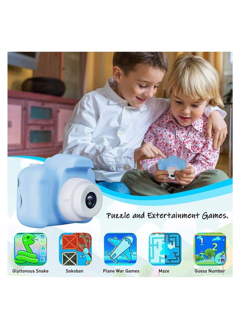 Kids Camera Gifts for 3-8 Year Old Boys Girls,Mini Rechargeable Child Digital Camera Shockproof Video Camcorder Gifts for,8MP HD Video 2 Inch Screenfor Outdoor Play - Image 5