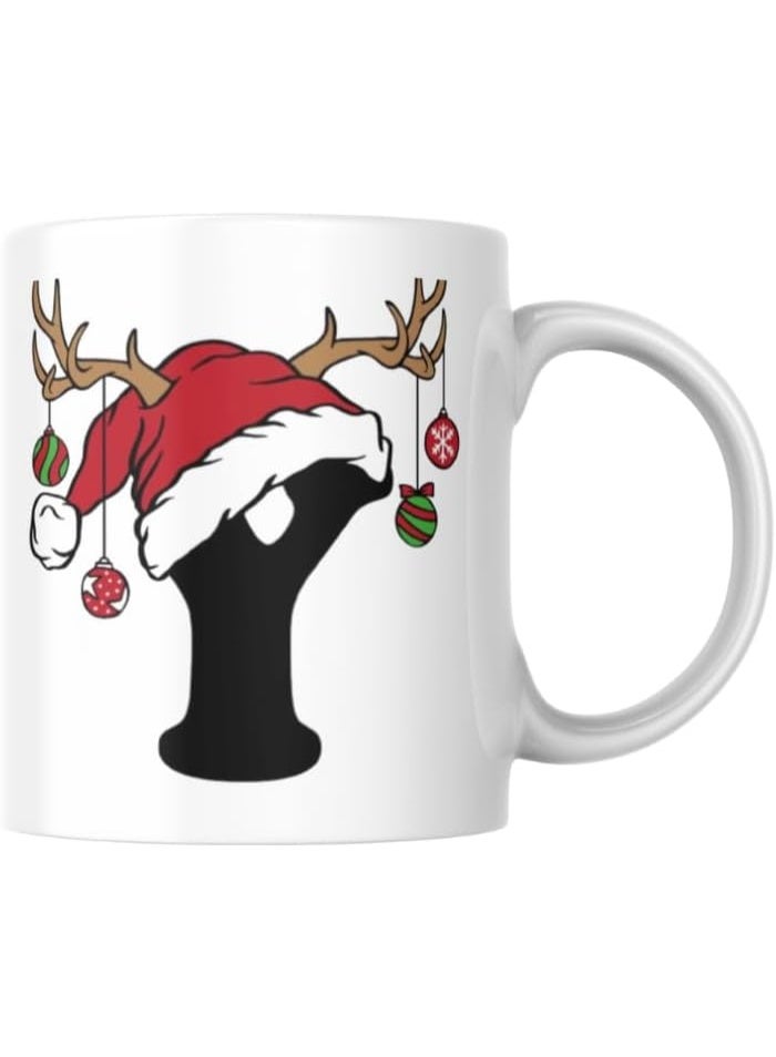 كوب سيراميك مطبوع من VoY – كوب قهوة متين – مناسب للمنزل والمكتب والهدايا – سعة 330 مل – HG1770TU - Image 1