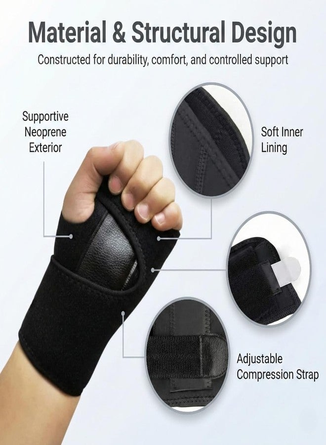 Cetaplast Orthopedic Wrist Splint with Metal Stay - Rigid Support Brace for Carpal Tunnel Syndrome, Fractures & Forearm Pain Right Hand - Image 4