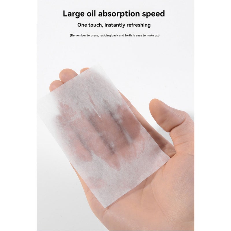 100 Sheets Facial Absorbent Paper Oil Absorbing Sheets Oil Blotting Paper Chamomile  Oil Control Tissues Paper - Image 4