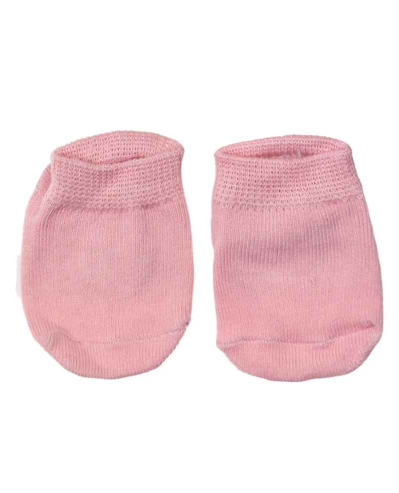 D'Daniela Savannah Ribbon Bow Headband and Socks Set - Light Pink