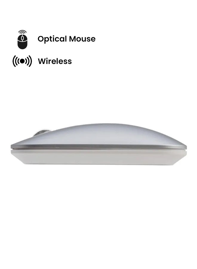 Ajazz Wireless Mouse Cool white - Image 2
