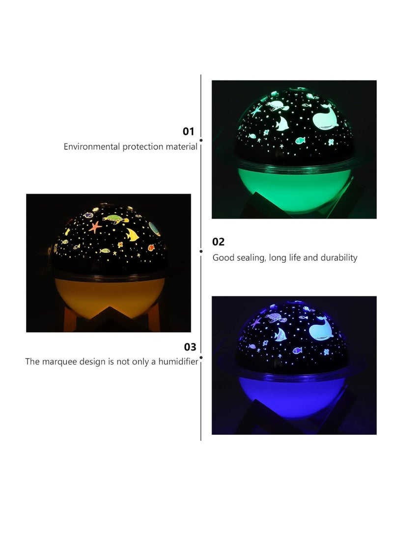 Digi Core مصباح بروجيكتور مرطب، جهاز عرض محيطي، ضوء ليلي لغرفة النوم، مرطب الهواء العطري، مرطب هواء صغير، مرطب الهواء في الليل، جودة الأرض - Image 4