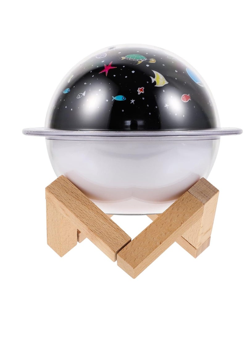 Digi Core مصباح بروجيكتور مرطب، جهاز عرض محيطي، ضوء ليلي لغرفة النوم، مرطب الهواء العطري، مرطب هواء صغير، مرطب الهواء في الليل، جودة الأرض - Image 2