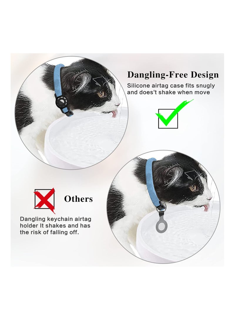 SYOSI 2 Pack Case for Airtag 2021, for Airtag Dog Collar Holder, for Airtag Cat Collar Case with Anti-Lost Design for Cat Dog Collars Small Pet Puppy Loop & Backpack Bag Straps  - Image 4
