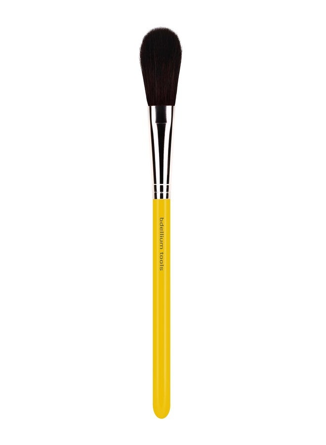 Bdellium Tools فرشاة مكياج احترافية من بدليوم - سلسلة الاستوديو 964 - بلشر متعدد الاستخدامات - مع مزيج من الألياف الاصطناعية الناعمة والطبيعية، لتطبيق بلشر دقيق (أصفر، 1 قطعة) - Image 1