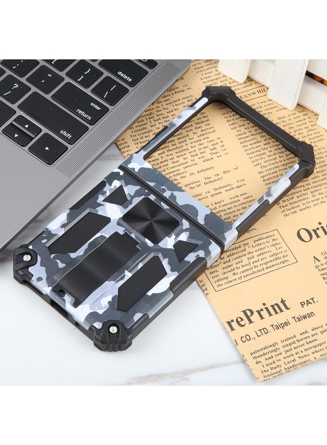 اس-توب جراب لهاتف Motorola Razr 40 Ultra Camouflage Armor Kickstand TPU + PC جراب مغناطيسي للهاتف - Image 2