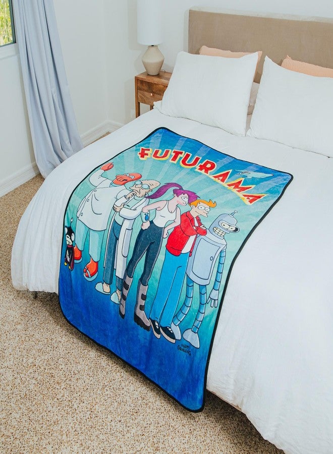 سيلفر بوفالو بطانية صوفية ناعمة من مجموعة "فيوتوراما بلانيت إكسبريس" | غطاء من البوليستر الناعم للأريكة والسرير | 45 × 60 بوصة - Image 4