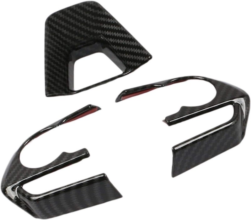 QASULER Carbon Fiber Steering Wheel Cover Trim for Toyota Corolla 2019 - Image 1