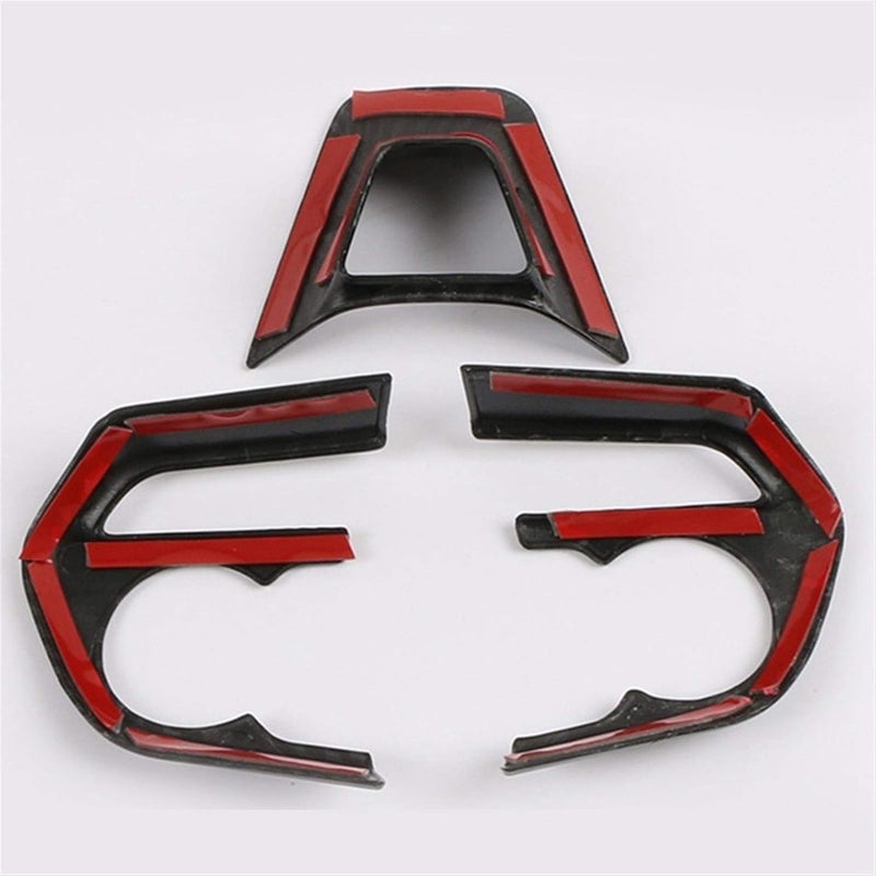 QASULER Carbon Fiber Steering Wheel Cover Trim for Toyota Corolla 2019 - Image 2