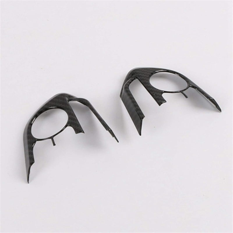 QASULER Carbon Fiber Steering Wheel Cover Trim for Toyota Corolla 2019 - Image 4