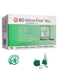 Bd Micro-Fine Plus Pen Needles 0.23 mm (32G) X 4mm / 0.23 MM (32G) X 4MM 100'S