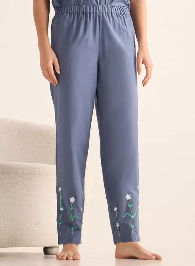 Splash FAV Embroidered Shirt and Pyjama Set