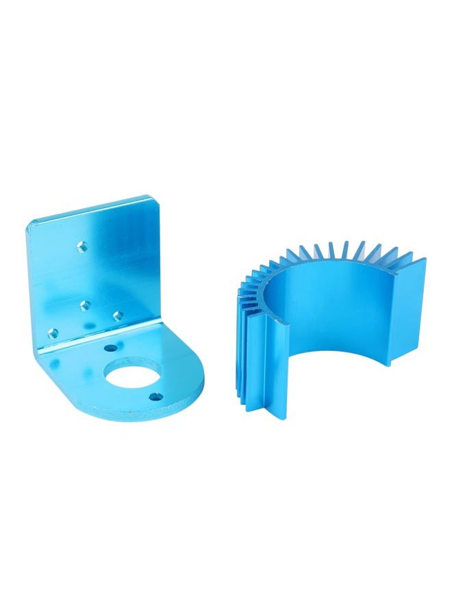 Rchobbytop Aluminum RC Heat Sink with 5V Cooling Fan 3650 3660 540 550 Size Motor Heatsink and Motor Seat Combo for for Wltoys A949-B A959-B A969-B A979-B K929-B 12428 1/12 1/18 RC Car, Pack of 3 - Image 4