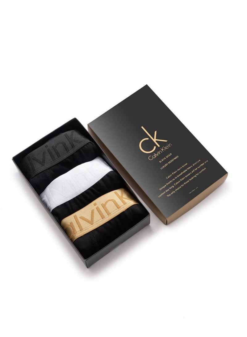 كالفن كلاين بيرفورمانس مجموعة بوكسر رجالي ملابس داخلية قطنية - (عبوة من 3 قطع) - مقاس  اكس لارج - Image 2