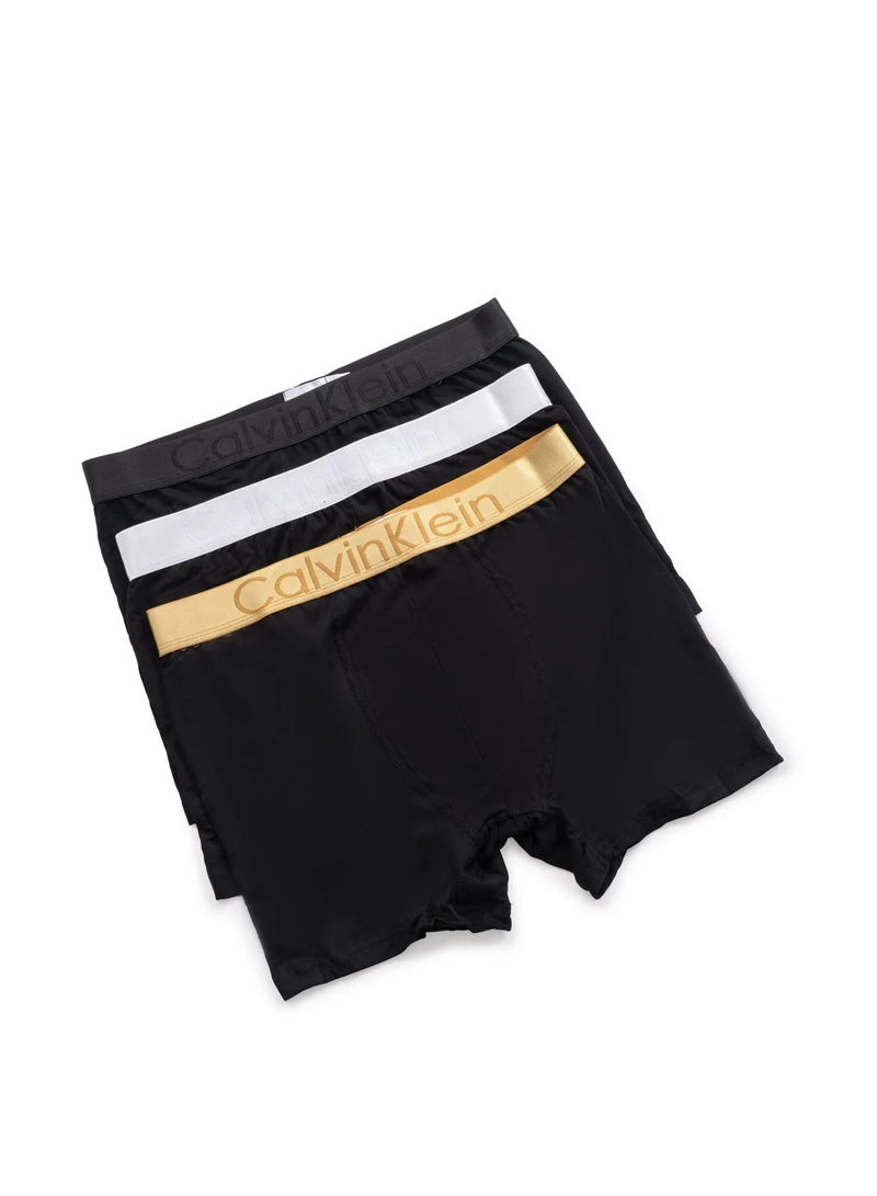 كالفن كلاين بيرفورمانس مجموعة بوكسر رجالي ملابس داخلية قطنية - (عبوة من 3 قطع) - مقاس  اكس لارج - Image 3
