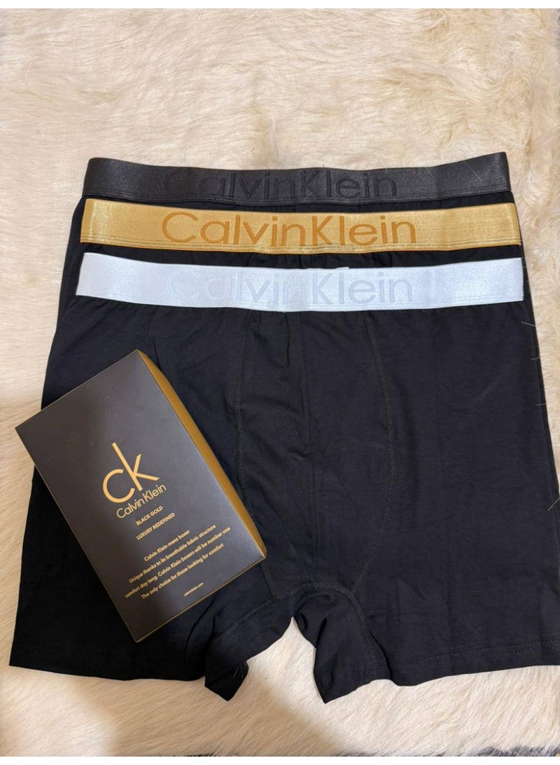 كالفن كلاين بيرفورمانس مجموعة بوكسر رجالي ملابس داخلية قطنية - (عبوة من 3 قطع) - مقاس  اكس لارج - Image 1