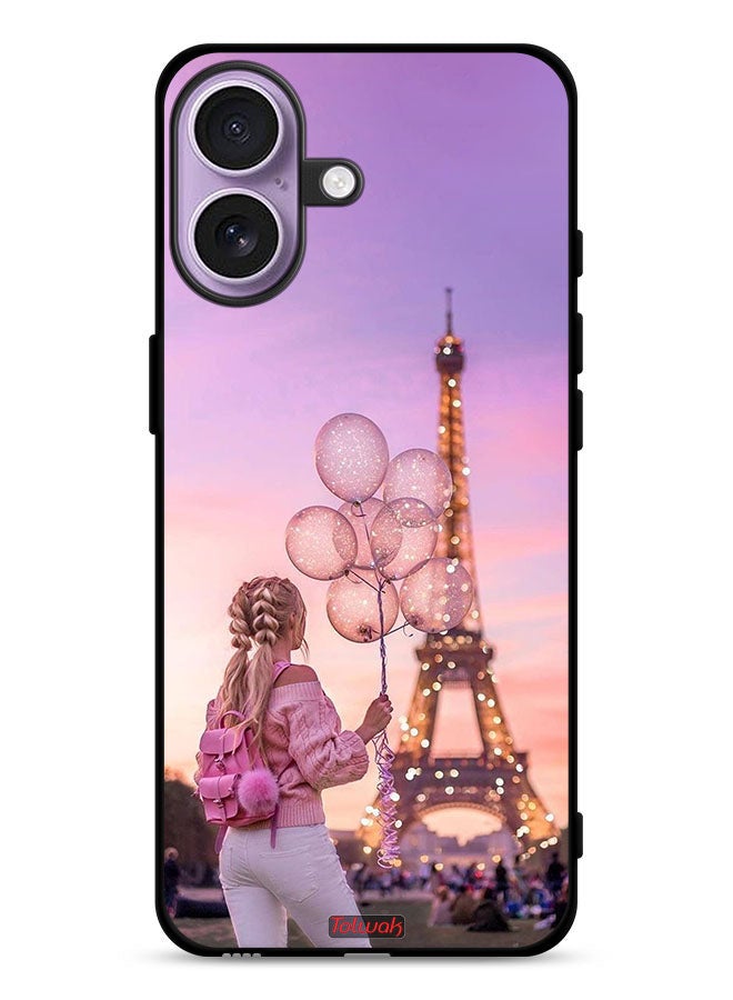 Tolwak Apple iPhone 17 Protective Case Cover Girl Holding Balloons - Image 1