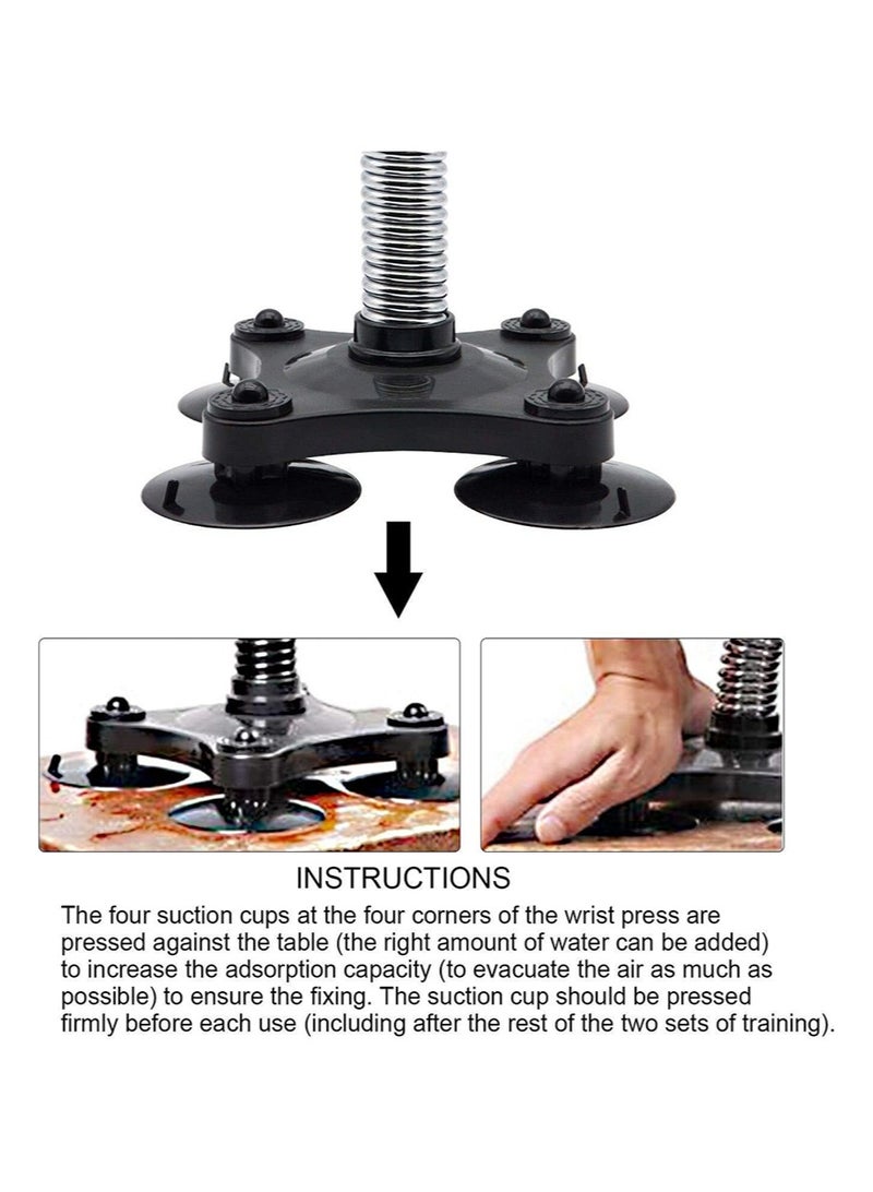 ايكانبو جهاز تدريب مصارعة الذراع، جهاز تمرين مصارعة الذراع باور تويستر مثبت، قضيب زنبركي مقاوم لعضلات الذراع والساعدين والكتفين وتدريب قوة الساعد، مطور العضلات (أسود، 35-40 رطل) - Image 3