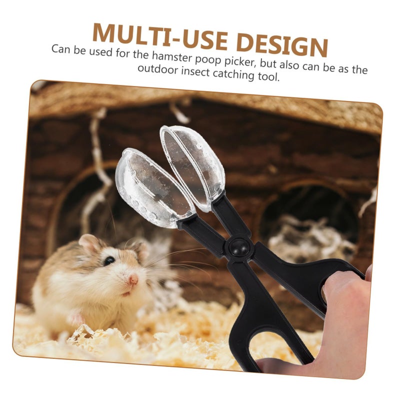 مجموعة أدوات تنظيف فضلات الحيوانات الأليفة البلاستيكية 3 قطع، مزيل نفايات الحيوانات الصغيرة لتنظيف خنازير غينيا - Image 4