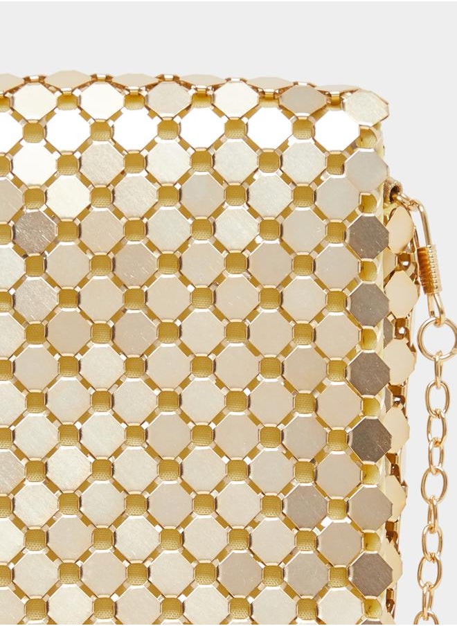 Styli Embellished Mini Bag with Chain Strap  - Image 3