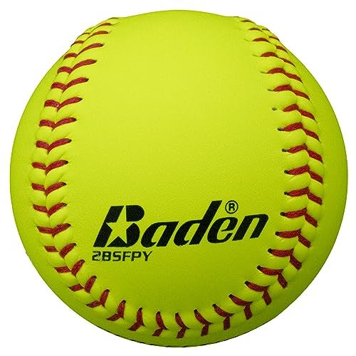 Baden Perfection Game Fastpitch Softballs | NFHS Approved 12" Ball | Yellow Pro Leather Softballs for Fastpitch Play | One Dozen - Image 3