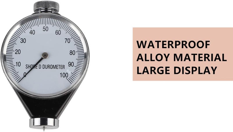 Wal front Rubber Tire Durometer Hardness Tester Meter Dial Value 0-100 Degrees Shore Type A/O/D (Type D) - Image 5