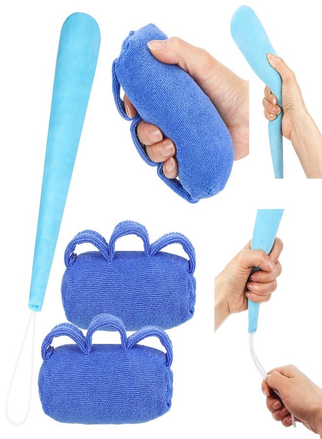 Meokro 6 pcs Palm Protector for Hand Hand Contracture Cushion Fluff Finger Contracture Cushion with Elastic Band & Finger Sepereter Prevent Hand Contracture for Parkinson Dementia Arthritis - Image 3