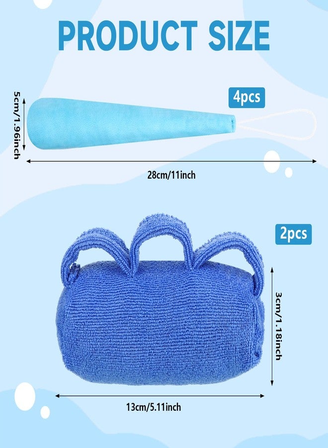 Meokro 6 pcs Palm Protector for Hand Hand Contracture Cushion Fluff Finger Contracture Cushion with Elastic Band & Finger Sepereter Prevent Hand Contracture for Parkinson Dementia Arthritis - Image 2