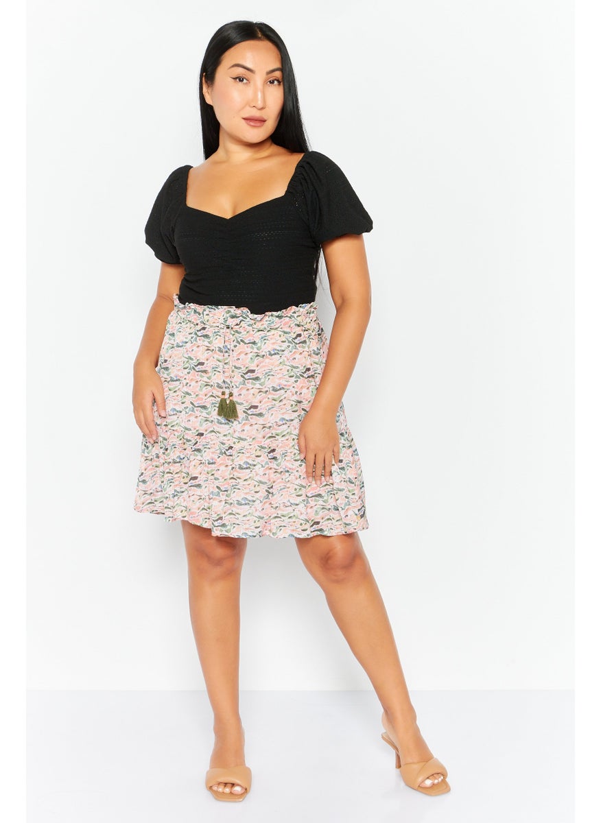 Scotch & Soda Women Allover Print Mini Skirt, Multicolor  - Image 2