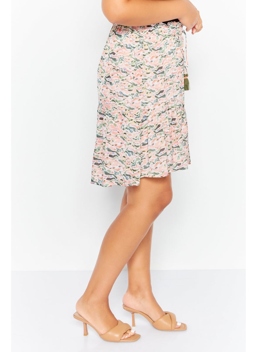 Scotch & Soda Women Allover Print Mini Skirt, Multicolor  - Image 3