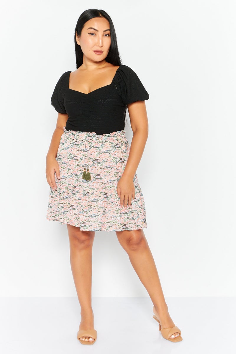 Scotch & Soda Women Allover Print Mini Skirt, Multicolor - Image 2