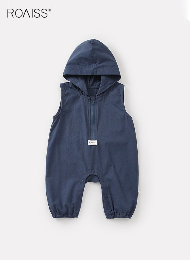 roaiss Baby Boys T-shirt and Overalls Set, Stylish Spring and Autumn Outfit with Long Sleeve Striped Top and Hooded Suspender Trousers, 2 Piece Comortable Clothing Set for Baby Boys - Image 5