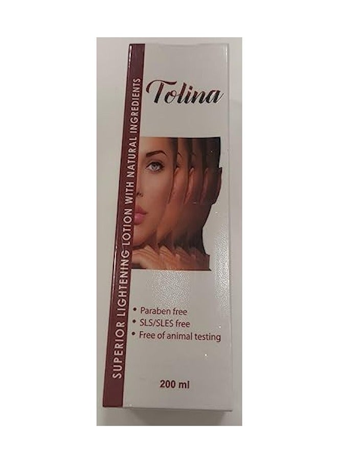 superior lightening lotion with natural ingredients 200 ml