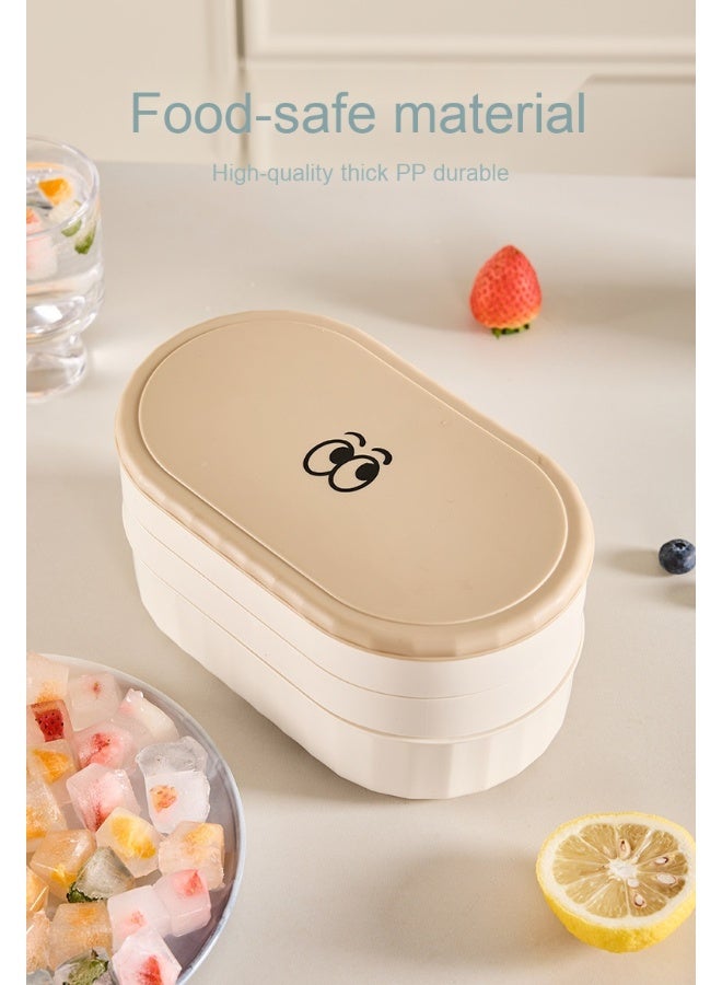 آنا قالب مكعبات الثلج بسعة كبيرة  مع غطاء من مادة آمنة للطعام - Image 3