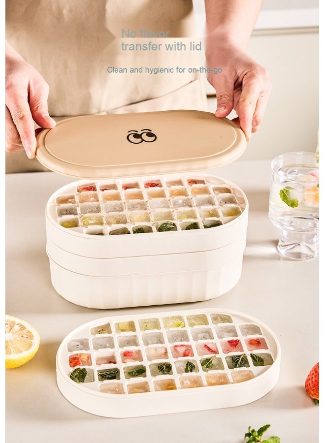 آنا قالب مكعبات الثلج بسعة كبيرة  مع غطاء من مادة آمنة للطعام - Image 5