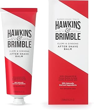 Hawkins & Brimble Hawkins Brimble After Shave Balm for Men 125 ml Post Shaving Cocoa Almond Olive Oil Moisturising Skin Protection Premium British Grooming Skincare with Natural Ingredients Post Shave Balm - Image 2