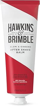 Hawkins & Brimble Hawkins Brimble After Shave Balm for Men 125 ml Post Shaving Cocoa Almond Olive Oil Moisturising Skin Protection Premium British Grooming Skincare with Natural Ingredients Post Shave Balm - Image 1