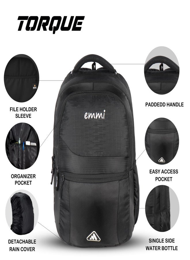 Emmi Torque 42 L Backpack | School bag for Boys and Girls | Rain Cover | Organizer Pockets with 12 Months Warranty - Image 2
