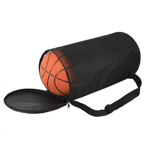 Fakeface Professional 2 Basketballs/Volleyballs/Footballs Equipment Bags Waterproof Oxford Sports Duffel Bags Lightweight Portable Gym Tote Ball Storage Bag Organizer Backpack Carrier Holder (Black) - Image 1