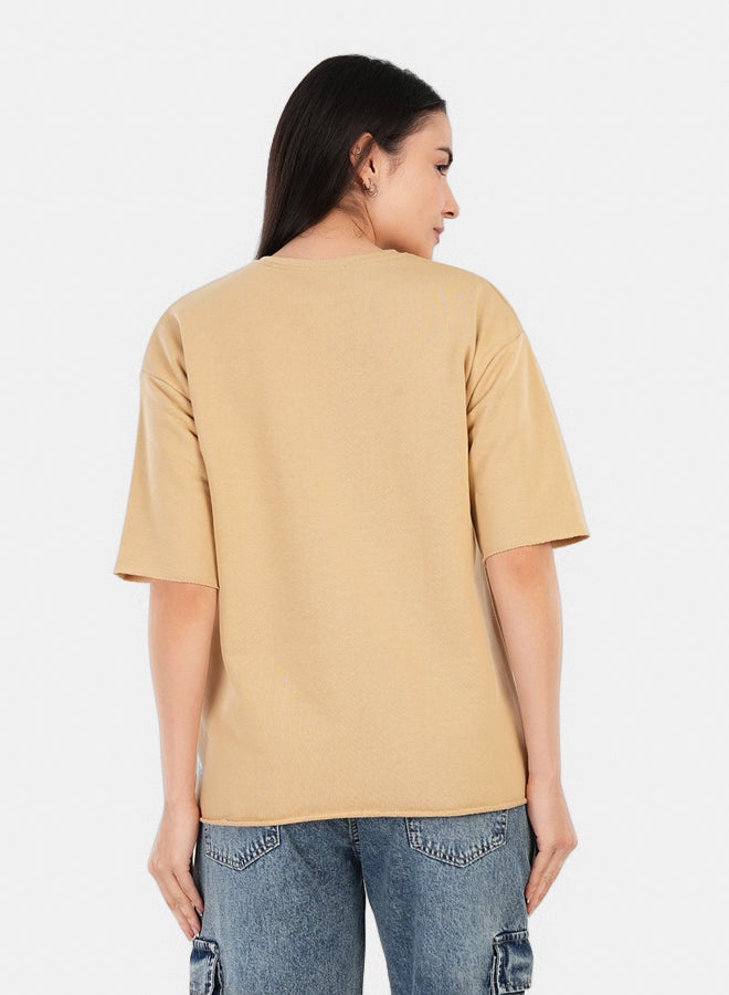 Carina Ribbed Crew Neck T-Shirt - Image 3