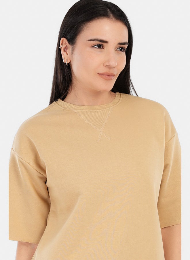 Carina Ribbed Crew Neck T-Shirt - Image 4