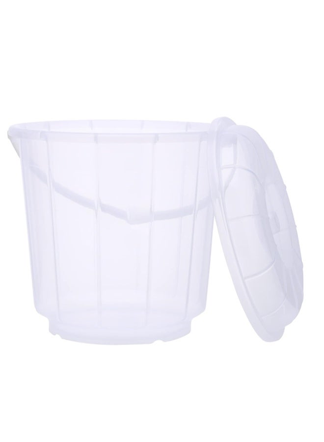بيسبل دلو بلاستيك شفاف مع غطاء – سعة 22 لتر | حاوية تخزين متعددة الاستخدامات قوية التحمل للمنازل | موديل BB1911 - Image 3
